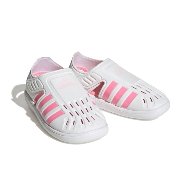 adidas Sandale Water Sandal (Klettverschluss, geschlossener Zehenbereich) weiss/pink Badeschuhe Kinder